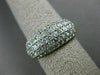 ESTATE WIDE 1.85CT DIAMOND 14KT WHITE & YELLOW GOLD 3D PAVE ANNIVERSARY RING 300