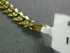 ESTATE LONG & WIDE 14K YELLOW GOLD ENGRAVABLE ITALIAN CUBAN ID BRACELET #22842