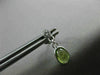 ESTATE .83CT DIAMOND GREEN AMETHYST 14KT WHITE GOLD OVAL ETOILE HANGING EARRINGS