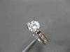 ESTATE 1.45CT ROUND DIAMOND 14KT WHITE GOLD SOLITAIRE ENGAGEMENT RING #22131