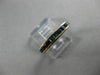 ESTATE .60CT AAA ASSCHER CUT SAPPHIRE 14KT YELLOW GOLD WEDDING RING BAND #20288