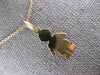 ESTATE 14KT YELLOW GOLD 3D CLASSIC BABY BOY FLAT ENGRAVABLE CHARM PENDANT #27412