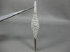 ANTIQUE EXTRA LARGE 2.25CT OLD MINE DIAMOND 18KT 2 TONE GOLD FILIGREE BROOCH PIN