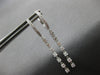 .93CT DIAMOND 18K WHITE GOLD 3D BY THE YARD CLIP ON CHANDELIER HANGING EARRINGS