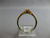 ESTATE .15CT DIAMOND 14K 2 TONE GOLD 3D CLASSIC SOLITAIRE ENGAGEMENT RING #28007
