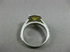 ESTATE 2.50CT ROUND DIAMOND & AAA YELLOW TOPAZ 14KT WHITE GOLD SQUARE HALO RING