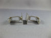 ESTATE LARGE 925 SILVER HANDCRAFTED FILIGREE RECTANGULAR FLOWER CUFFLINKS #21216
