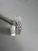 ANTIQUE .90CT DIAMOND 14K WHITE GOLD ROUND & BAGUETTE ENGAGEMENT FRIENDSHIP RING