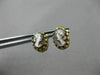 ANTIQUE 14KT YELLOW GOLD 3D HANDCRAFTED LADY CAMEO OVAL STUD EARRINGS #25295