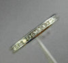 ESTATE .20CT DIAMOND 14KT WHITE GOLD CLASSIC 2mm ANNIVERSARY / WEDDING RING 1633