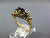 1.48CT DIAMOND & AAA SAPPHIRE 14KT YELLOW GOLD MARQUISE & ROUND ANNIVERSARY RING