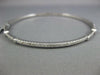 ESTATE 1.13CT DIAMOND 18KT WHITE GOLD 3D ETOILE ETERNITY LOVE BANGLE BRACELET