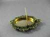 ANTIQUE LARGE VICTORIAN 14K YELLOW GOLD HANDCRAFTED FILIGREE PIN / PENDANT 23378