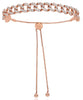 2.79CT DIAMOND 18KT ROSE GOLD 3D CLASSIC MULTI OVAL LINK ADJUSTABLE FUN BRACELET