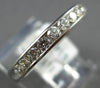 .49CT DIAMOND 14KT WHITE GOLD 3D CLASSIC ROUND CHANNEL WEDDING ANNIVERSARY RING