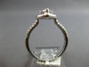 .70CT DIAMOND 18KT WHITE GOLD 3D CLASSIC ROUND CLUSTER PEAR SHAPE HALO LOVE RING