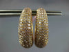 ESTATE WIDE 3.72CT PINK DIAMOND 18KT ROSE GOLD MULTI ROW HOOP HANGING EARRINGS