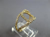 ESTATE .54CT DIAMOND 14KT YELLOW GOLD 3D CLASSIC LOVE KNOT HEXAGON FUN LOVE RING