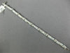 ESTATE 3.0CT DIAMOND 14KT WHITE GOLD CLASSIC CHANNEL LINK TENNIS BRACELET #11117