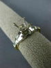 ESTATE .45CT DIAMOND 14KT 2 TONE GOLD FILIGREE SEMI MOUNT ENGAGEMENT RING #6016