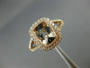 ESTATE 1.62CT DIAMOND & AAA MORGANITE 14K ROSE GOLD CUSHION HALO ENGAGEMENT RING