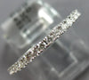 .33CT DIAMOND 18K WHITE GOLD 3D ROUND 2mm SEMI ETERNITY WEDDING ANNIVERSARY RING