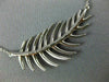 ESTATE LARGE & LONG .60CT DIAMOND 18KT WHITE GOLD 3D CLASSIC MULTI LEAF NECKLACE