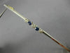 ANTIQUE LARGE .60CT DIAMOND 14K WHITE & YELLOW GOLD 3D FIVE STONE BAR PIN #26362