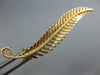 ESTATE 18KT YELLOW GOLD 3D CLASSIC HANDCRAFTED FILIGREE FLORAL LEAF BROOCH PIN