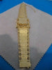 ANTIQUE WIDE 14K YELLOW GOLD HIDDEN LURA FRENCH WATCH MECHANICAL 7.25" INCH #889