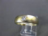 ESTATE .18CT DIAMOND 18KT WHITE & YELLOW GOLD SOLITAIRE BURNISH MEN RING  #11227