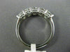 ESTATE 1.18CT DIAMOND 14K WHITE GOLD 3D FIVE STONE WEDDING ANNIVERSARY RING #858