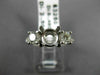 ESTATE .98CT DIAMOND 14KT WHITE GOLD 3D ROUND SEMI MOUNT ENGAGEMENT RING #21433