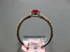 ESTATE .61CT DIAMOND & AAA RUBY 14K WHITE GOLD OVAL & ROUND FRIENDSHIP LOVE RING