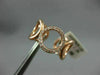 ESTATE WIDE .14CT DIAMOND 14KT ROSE GOLD 3D MULTI CIRCLE INFINITY OPEN LOVE RING