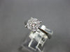 ESTATE .34CT DIAMOND 18KT WHITE GOLD 3D CLASSIC SOLITAIRE HALO ENGAGEMENT RING