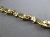 ESTATE .15CT DIAMOND 14KT 2 TONE GOLD 3D INFINITY LOVE TENNIS BRACELET #20842