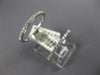 ESTATE LARGE .47CT DIAMOND 18KT WHITE GOLD 3D CLASSIC DOUBLE FULL BAR RING