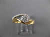 ESTATE .50CT DIAMOND 14K YELLOW GOLD SOLITAIRE LOVE KNOT FRIENDSHIP PROMISE RING