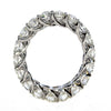 ESTATE 3.26CT DIAMOND 18K WHITE GOLD 3D CLASSIC LUCIDA ETERNITY ANNIVERSARY RING