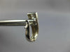 ESTATE 2.20CT CZ 14KT WHITE GOLD 3D CLASSIC SQUARE SOLITAIRE HANGING EARRINGS