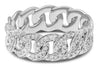 .61CT DIAMOND 14KT WHITE GOLD 3D ROUND OVAL LOVE KNOT WEDDING ANNIVERSARY RING