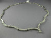 ANTIQUE 2.10CT DIAMOND 14KT WHITE GOLD 3D FILIGREE BEZEL DROP NECKLACE #18629