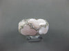 WIDE .18CT DIAMOND & AAA MOTHER OF PEARL 14K WHITE GOLD 3D MULTI HEART LOVE RING