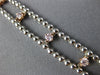 EXTRA LARGE 17.57CT WHITE & PINK DIAMOND 18K WHITE & ROSE GOLD COCKTAIL NECKLACE
