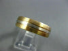 ESTATE WIDE 14KT W&Y GOLD MATT FINISH MENS WEDDING RING SIMPLY BEAUTIFUL  #287