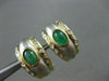 ESTATE .80CT DIAMOND & EMERALD 14KT YELLOW & WHITE GOLD CLIP ON EARRINGS #21748