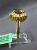 LARGE 4.65CT FANCY BROWNISH & WHITE DIAMOND 18K YELLOW GOLD OVAL ENGAGEMENT RING