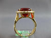 LARGE 6.29CT DIAMOND & AAA FIRE OPAL 14KT YELLOW GOLD INFINITY ENGAGEMENT RING