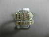 ESTATE WIDE .62CT ROUND DIAMOND 14K WHITE GOLD 3D CLASSIC CLUSTER SNAKE FUN RING